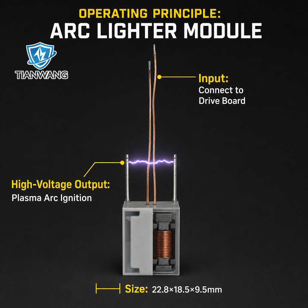 Arc Lighter Transformer High Output Arc Ignition Module for Plasma Lighters - Image 2