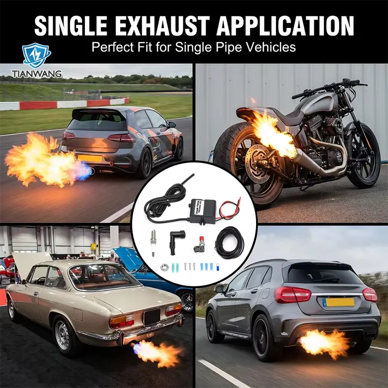 exhaust flame thrower kit
