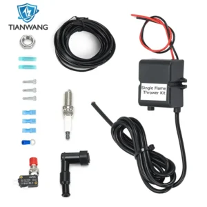 Single Flame Thrower Kit Complete Exhaust Flame Kit for Cars Trucks and Motorcycles
