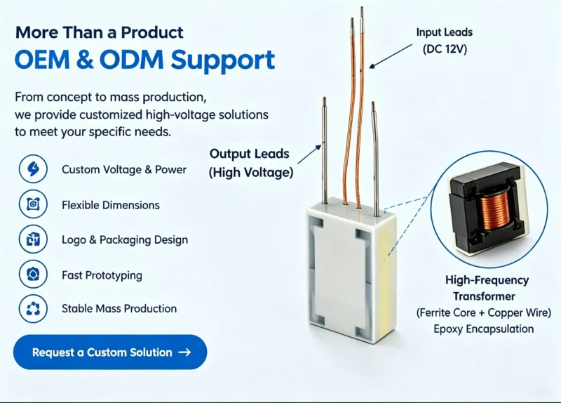 high voltage transformer for arc lighter