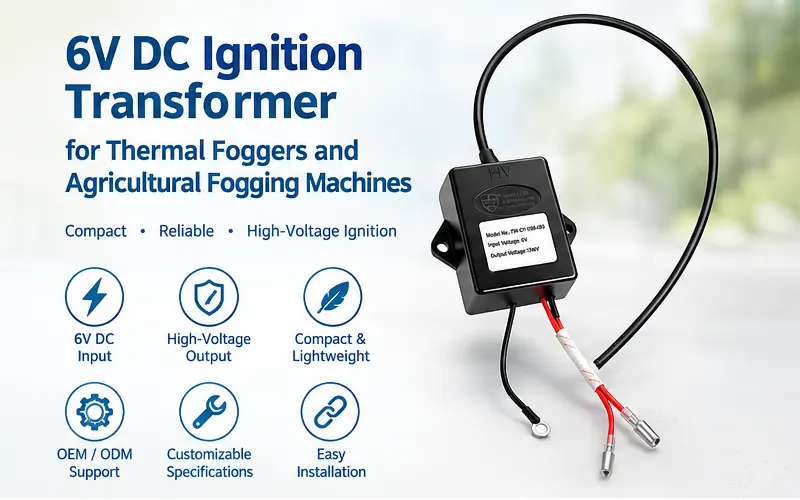 ignition transformer for mist blower