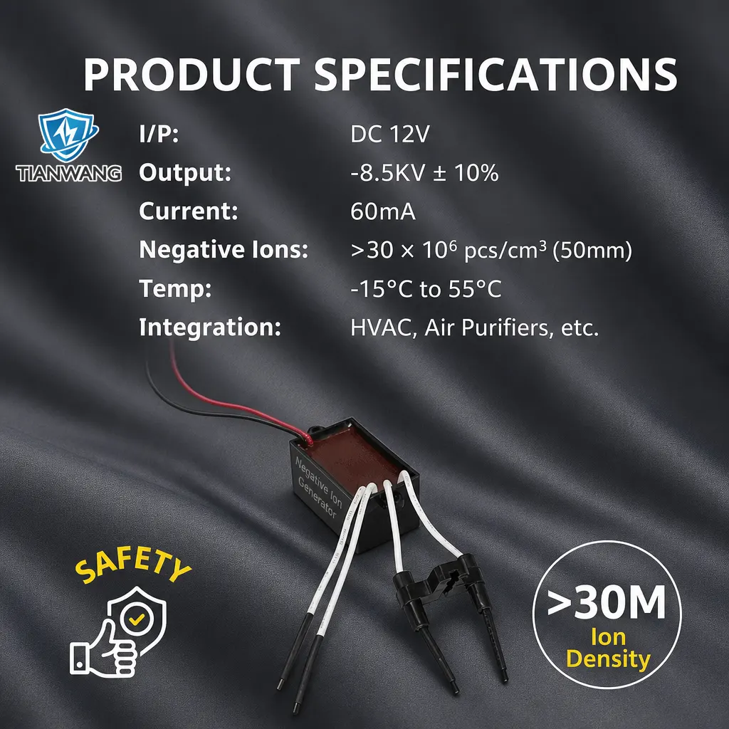 Negative Ion Generator Module for Air Purifiers HVAC and Cars - Image 3